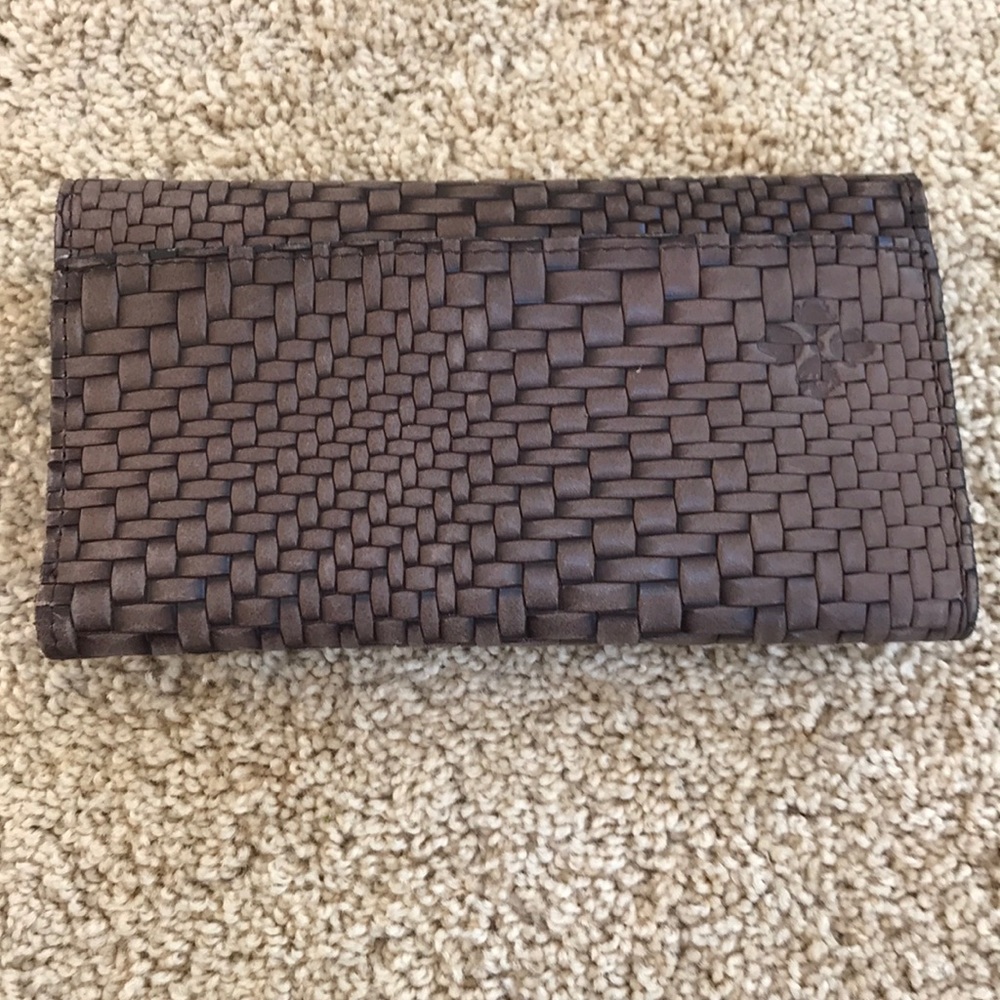 New! Patricia Nash Brown woven wallet - Picture 3 of 8